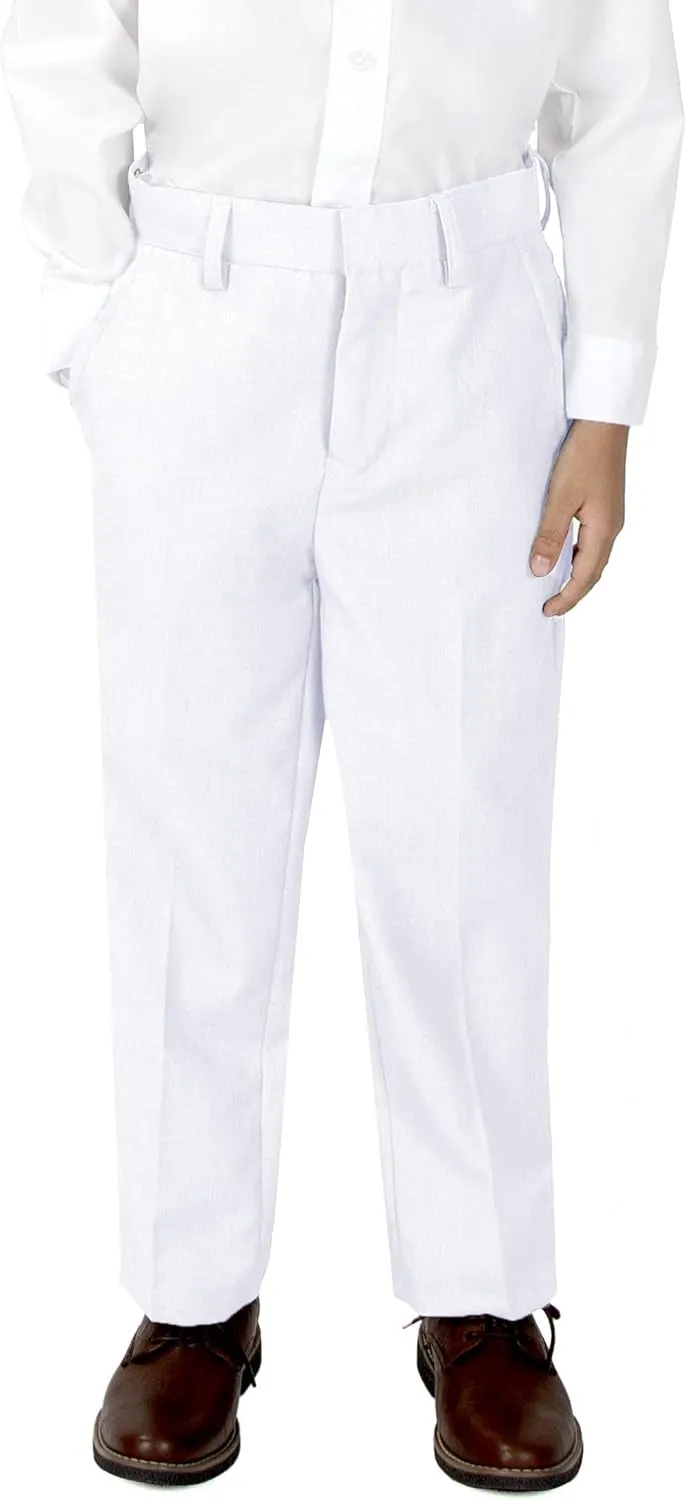Spring Notion Boys' Flat Front Dress Pants