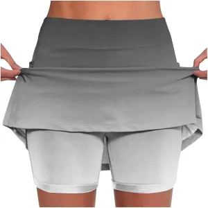 TANGNADE Womens Summer Outfits Skorts Plus Size Mid-Waisted Tennis Skirts Athletic Golf Skorts for Workout Pickleball