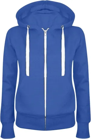 Womens Active Zip-up Hoodie Casual Lightweight Long Sleeve Sweatshirt Oversized Jacket with Pocket