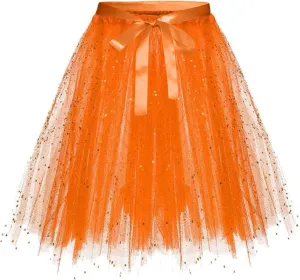 Women's Adult A-line Tutu Skirt 2025 50s Bridesmaid Petticoat Vintage Ballet Dance Skirts for Cosplay Party