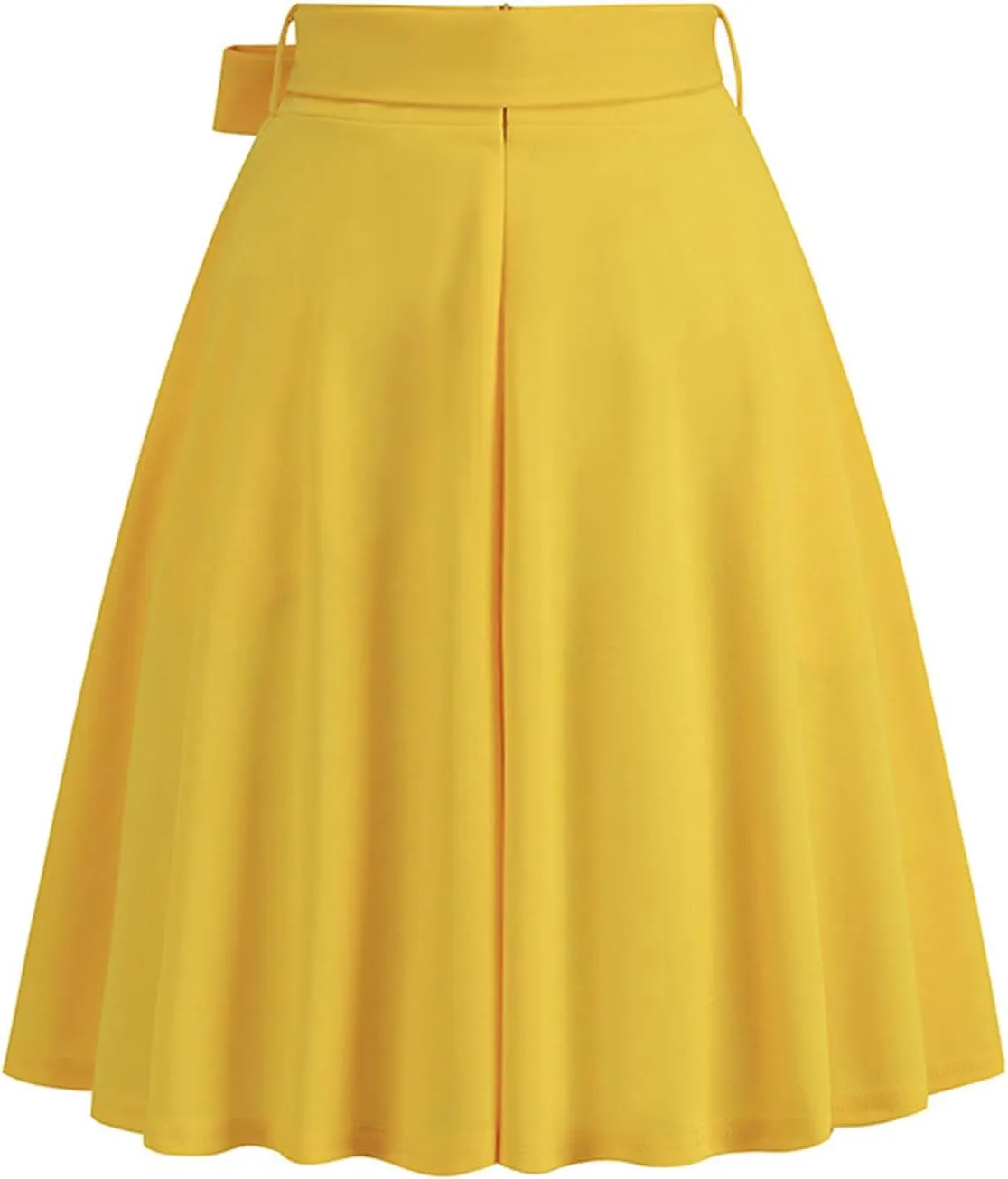 Women's High Waist A-Line Midi Skirt 2024 Fashion Pleated Flared Flowy Knee Length Skirt for Tennis Golf Business