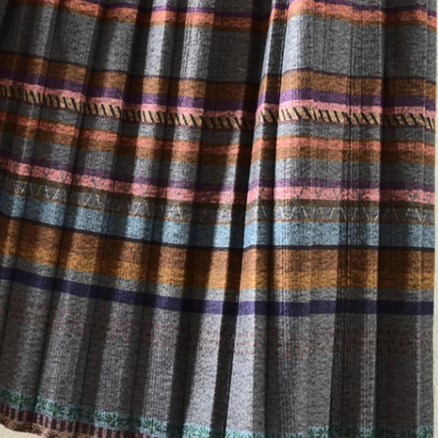 Women's High Waist Boho Floral Maxi Skirt Casual Vintage Plaid Gingham Cute Flowy Swing Pleated A Line Long Skirts