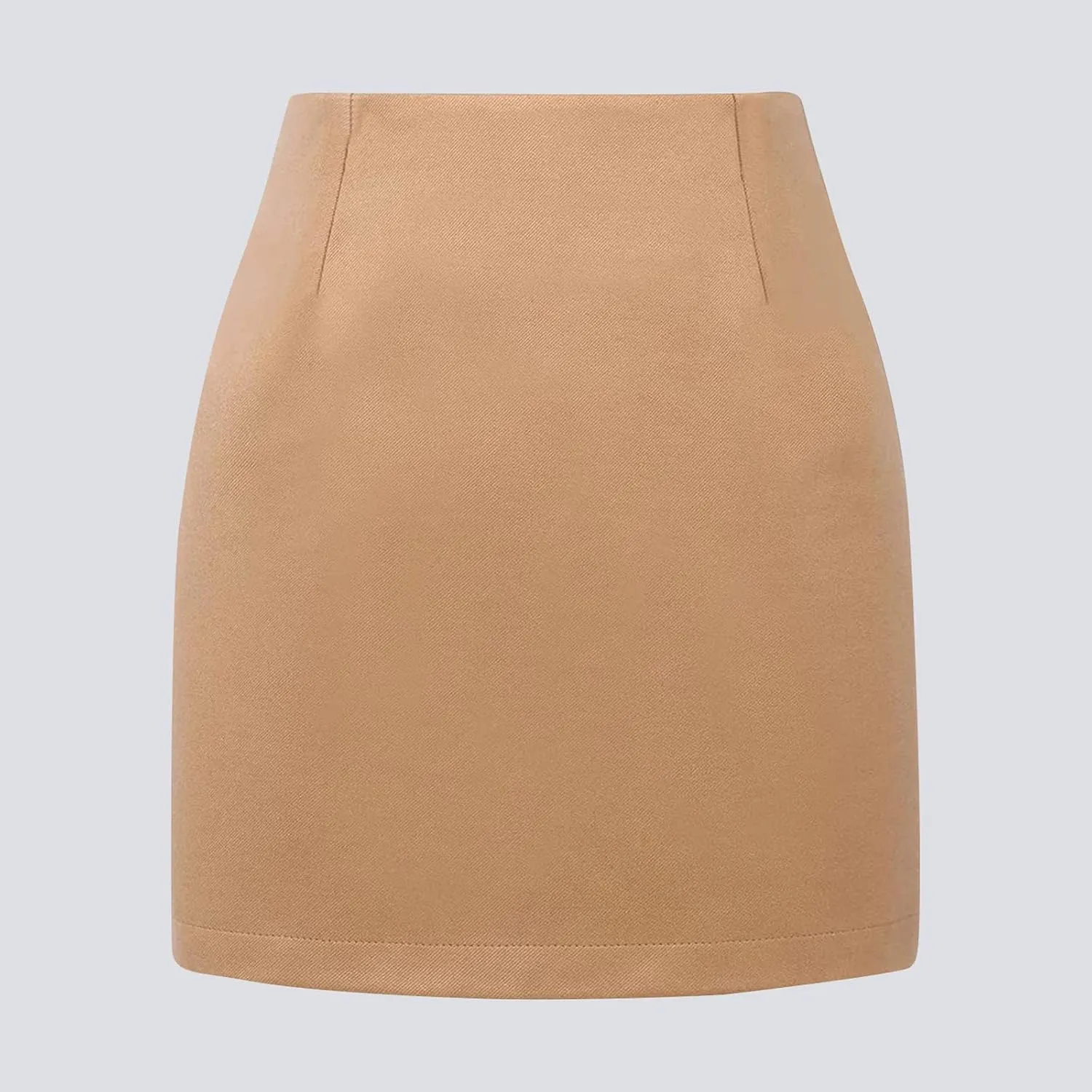 Women's Midi Plaid Skirts 2025 Fall Winter Knee Length Pencil Wool Skirt High Waist Midi Bodycon Cloth with Slit