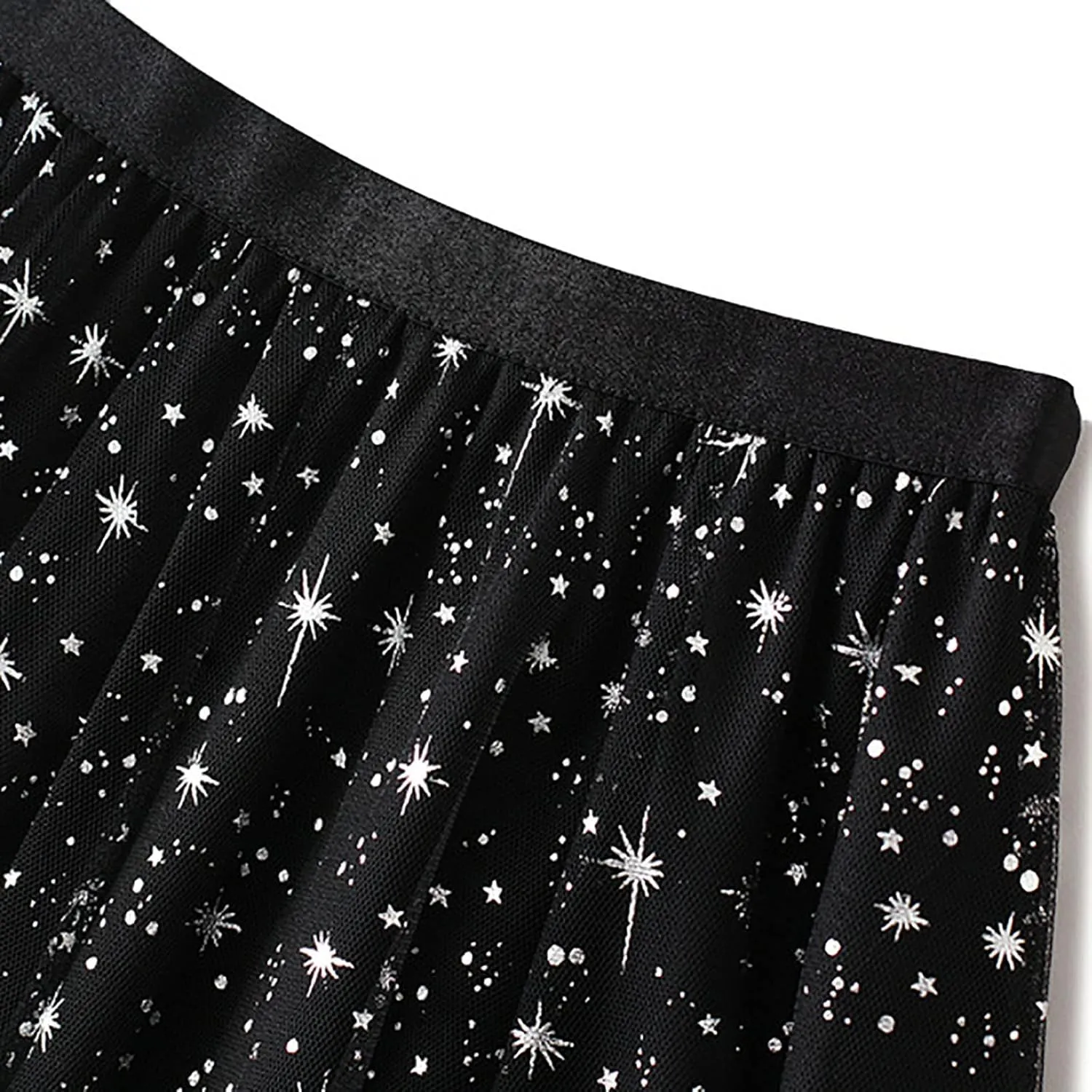 Womens Tutu Skirts Sequin Long Skirt Sparkly Tulle Skirts A Line Fairy Skirt Evening Party Skirts Cocktail Skirt